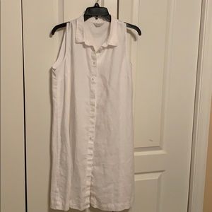 Garnet Hill Sleeveless Shirtdress